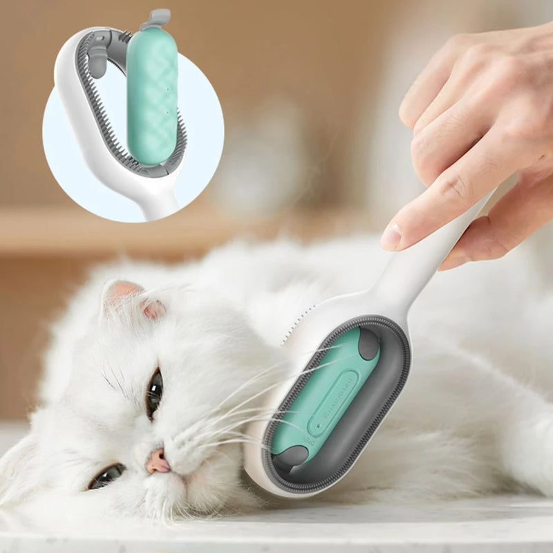 pente de depilação flutuante para gatos - Acompanhado de Toalhetes Descartáveis para uma Pelagem Impecável!