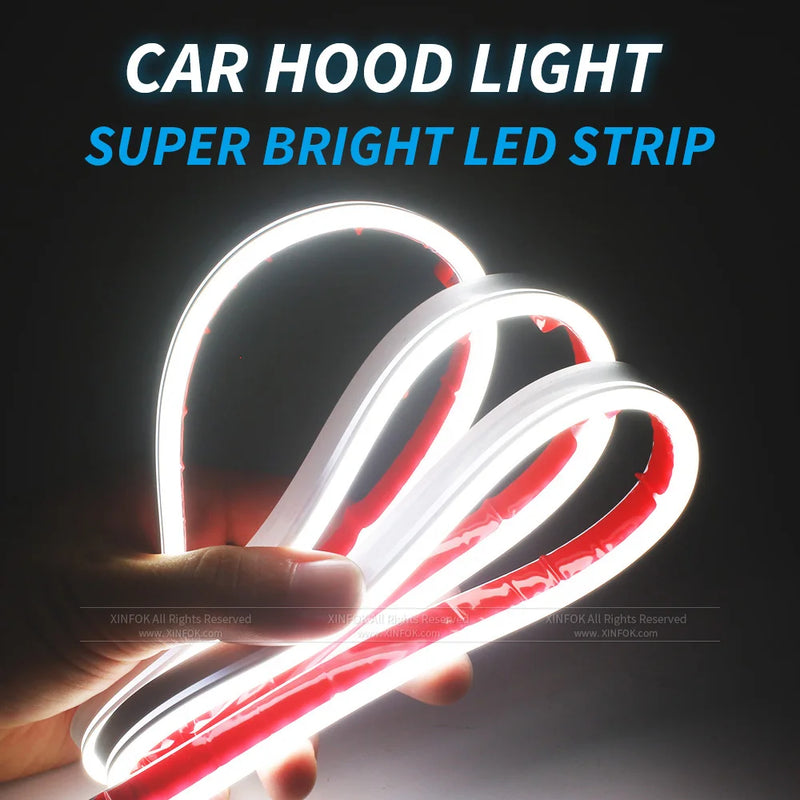 Luz LED XINFOX para capô de carro: Domine as Ruas, e Transforme seu Carro em uma Fera Noturna!